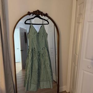 FARM Rio Bicolor Stripes Organic Cotton Midi Dress